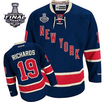NHL Brad Richards New York Rangers Premier Third 2014 Stanley Cup Reebok Jersey - Navy Blue