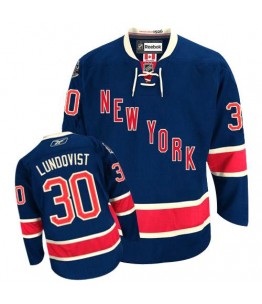 NHL Henrik Lundqvist New York Rangers Premier Third Reebok Jersey - Navy Blue
