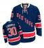 NHL Henrik Lundqvist New York Rangers Premier Third Reebok Jersey - Navy Blue