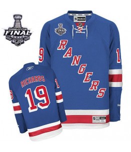 NHL Brad Richards New York Rangers Authentic Home 2014 Stanley Cup Reebok Jersey - Royal Blue