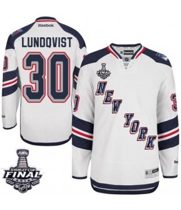 NHL Henrik Lundqvist New York Rangers Premier 2014 Stanley Cup 2014 Stadium Series Reebok Jersey - White
