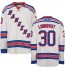 NHL Henrik Lundqvist New York Rangers Youth Authentic Away Reebok Jersey - White