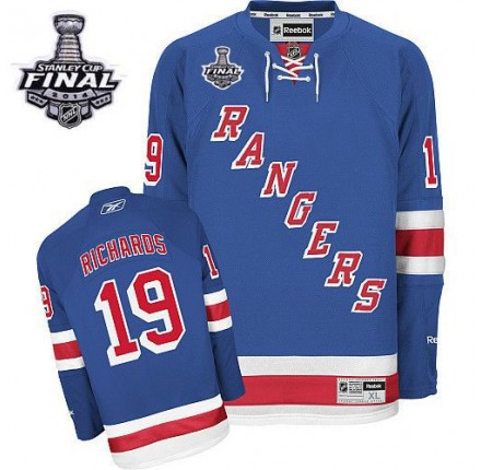 NHL Brad Richards New York Rangers Premier Home 2014 Stanley Cup Reebok Jersey - Royal Blue