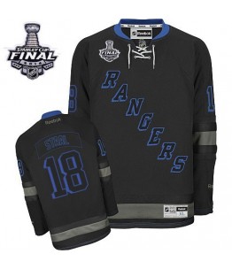 NHL Marc Staal New York Rangers Authentic 2014 Stanley Cup Reebok Jersey - Black Ice