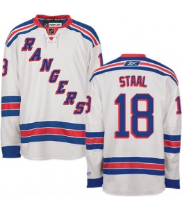 NHL Marc Staal New York Rangers Authentic Away Reebok Jersey - White