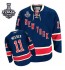 NHL Mark Messier New York Rangers Authentic Third 2014 Stanley Cup Reebok Jersey - Navy Blue