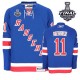 NHL Mark Messier New York Rangers Authentic Home 2014 Stanley Cup Reebok Jersey - Royal Blue