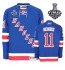 NHL Mark Messier New York Rangers Authentic Home 2014 Stanley Cup Reebok Jersey - Royal Blue