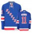 NHL Mark Messier New York Rangers Authentic Home Reebok Jersey - Royal Blue