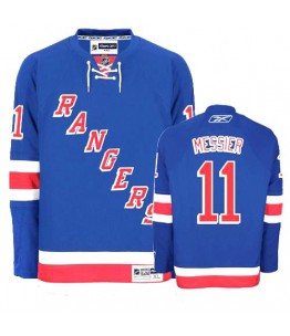 NHL Mark Messier New York Rangers Premier Home Reebok Jersey - Royal Blue