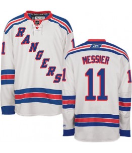 NHL Mark Messier New York Rangers Premier Away Reebok Jersey - White