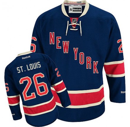 NHL Martin St.Louis New York Rangers Authentic Third Reebok Jersey - Navy Blue