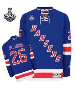 NHL Martin St.Louis New York Rangers Premier Home 2014 Stanley Cup Reebok Jersey - Royal Blue
