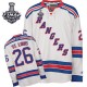 NHL Martin St.Louis New York Rangers Authentic Away 2014 Stanley Cup Reebok Jersey - White