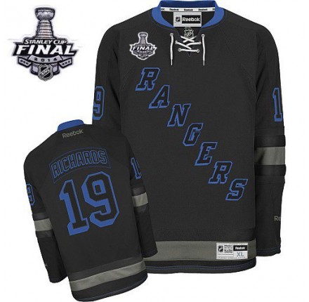 NHL Brad Richards New York Rangers Authentic 2014 Stanley Cup Reebok Jersey - Black Ice