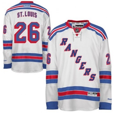 NHL Martin St.Louis New York Rangers Youth Authentic Away Reebok Jersey - White