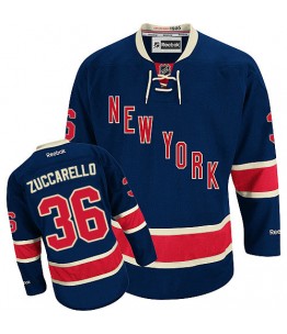 NHL Mats Zuccarello New York Rangers Authentic Third Reebok Jersey - Navy Blue