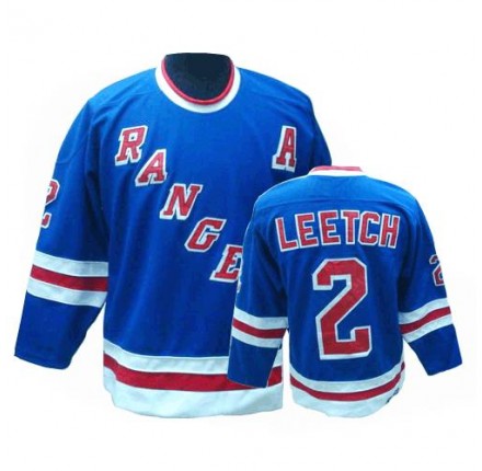 NHL Brian Leetch New York Rangers Authentic Throwback CCM Jersey - Royal Blue