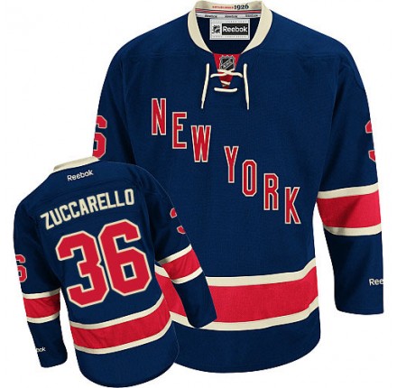 NHL Mats Zuccarello New York Rangers Youth Premier Third Reebok Jersey - Navy Blue