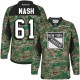 NHL Rick Nash New York Rangers Authentic Veterans Day Practice Reebok Jersey - Camo
