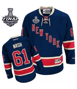 NHL Rick Nash New York Rangers Premier Third 2014 Stanley Cup Reebok Jersey - Navy Blue