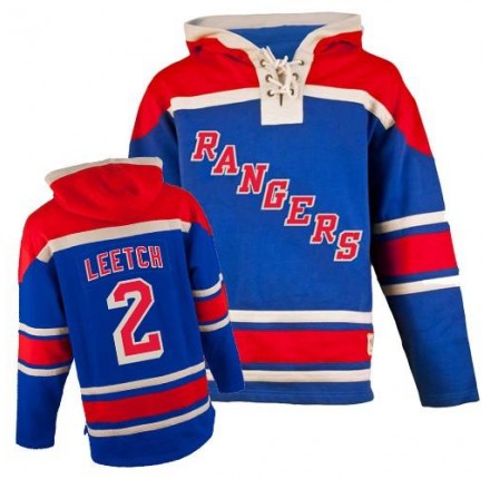 NHL Brian Leetch New York Rangers Old Time Hockey Premier Sawyer Hooded Sweatshirt Jersey - Royal Blue
