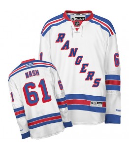 NHL Rick Nash New York Rangers Youth Premier Away Reebok Jersey - White