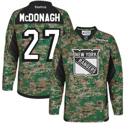 NHL Ryan McDonagh New York Rangers Premier Veterans Day Practice Reebok Jersey - Camo