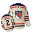 NHL Brian Leetch New York Rangers Authentic Winter Classic Reebok Jersey - Cream