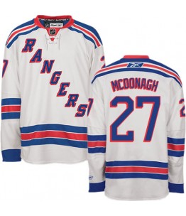 NHL Ryan McDonagh New York Rangers Authentic Away Reebok Jersey - White
