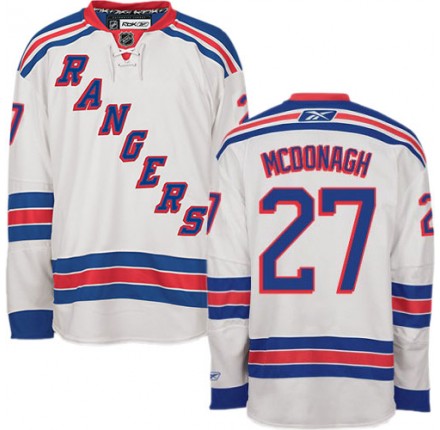 NHL Ryan McDonagh New York Rangers Authentic Away Reebok Jersey - White