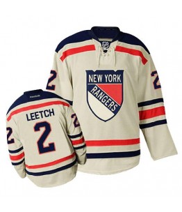 NHL Brian Leetch New York Rangers Premier Winter Classic Reebok Jersey - Cream