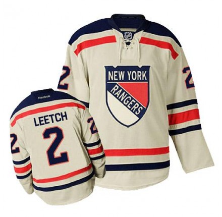 NHL Brian Leetch New York Rangers Premier Winter Classic Reebok Jersey - Cream