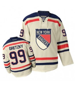 NHL Wayne Gretzky New York Rangers Authentic Winter Classic Reebok Jersey - Cream