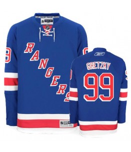 NHL Wayne Gretzky New York Rangers Premier Home Reebok Jersey - Royal Blue