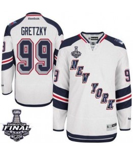 NHL Wayne Gretzky New York Rangers Authentic 2014 Stanley Cup 2014 Stadium Series Reebok Jersey - White
