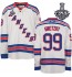 NHL Wayne Gretzky New York Rangers Authentic Away 2014 Stanley Cup Reebok Jersey - White