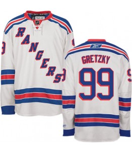 NHL Wayne Gretzky New York Rangers Authentic Away Reebok Jersey - White