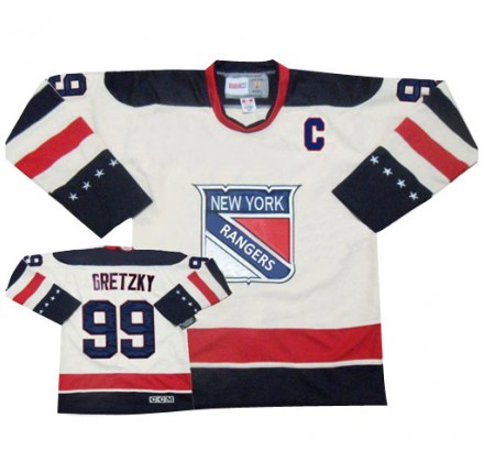 NHL Wayne Gretzky New York Rangers Premier Winter Classic Reebok Jersey - White