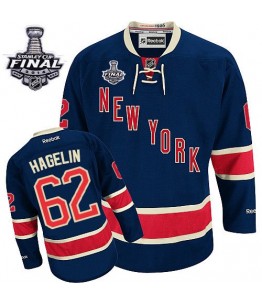 NHL Carl Hagelin New York Rangers Premier Third 2014 Stanley Cup Reebok Jersey - Navy Blue