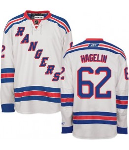 NHL Carl Hagelin New York Rangers Authentic Away Reebok Jersey - White