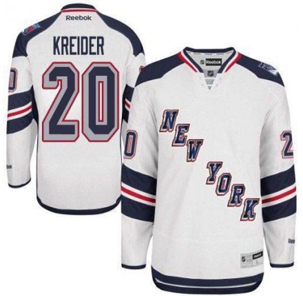 NHL Chris Kreider New York Rangers Authentic 2014 Stadium Series Reebok Jersey - White