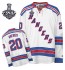 NHL Chris Kreider New York Rangers Authentic Away 2014 Stanley Cup Reebok Jersey - White