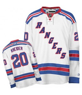 NHL Chris Kreider New York Rangers Premier Away Reebok Jersey - White