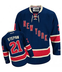 NHL Derek Stepan New York Rangers Premier Third Reebok Jersey - Navy Blue