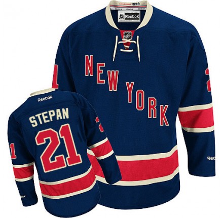 NHL Derek Stepan New York Rangers Premier Third Reebok Jersey - Navy Blue