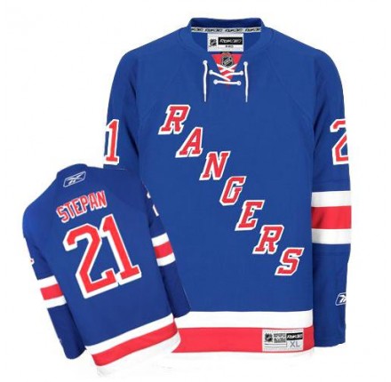 NHL Derek Stepan New York Rangers Premier Home Reebok Jersey - Royal Blue