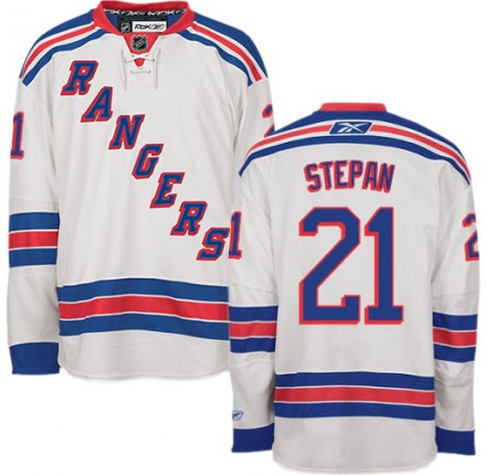 NHL Derek Stepan New York Rangers Authentic Away Reebok Jersey - White