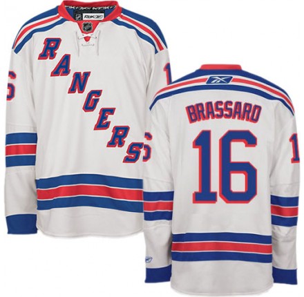 NHL Derick Brassard New York Rangers Authentic Away Reebok Jersey - White