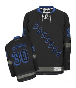 NHL Henrik Lundqvist New York Rangers Premier Reebok Jersey - Black Ice